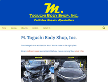 Tablet Screenshot of mtoguchibodyshop.com